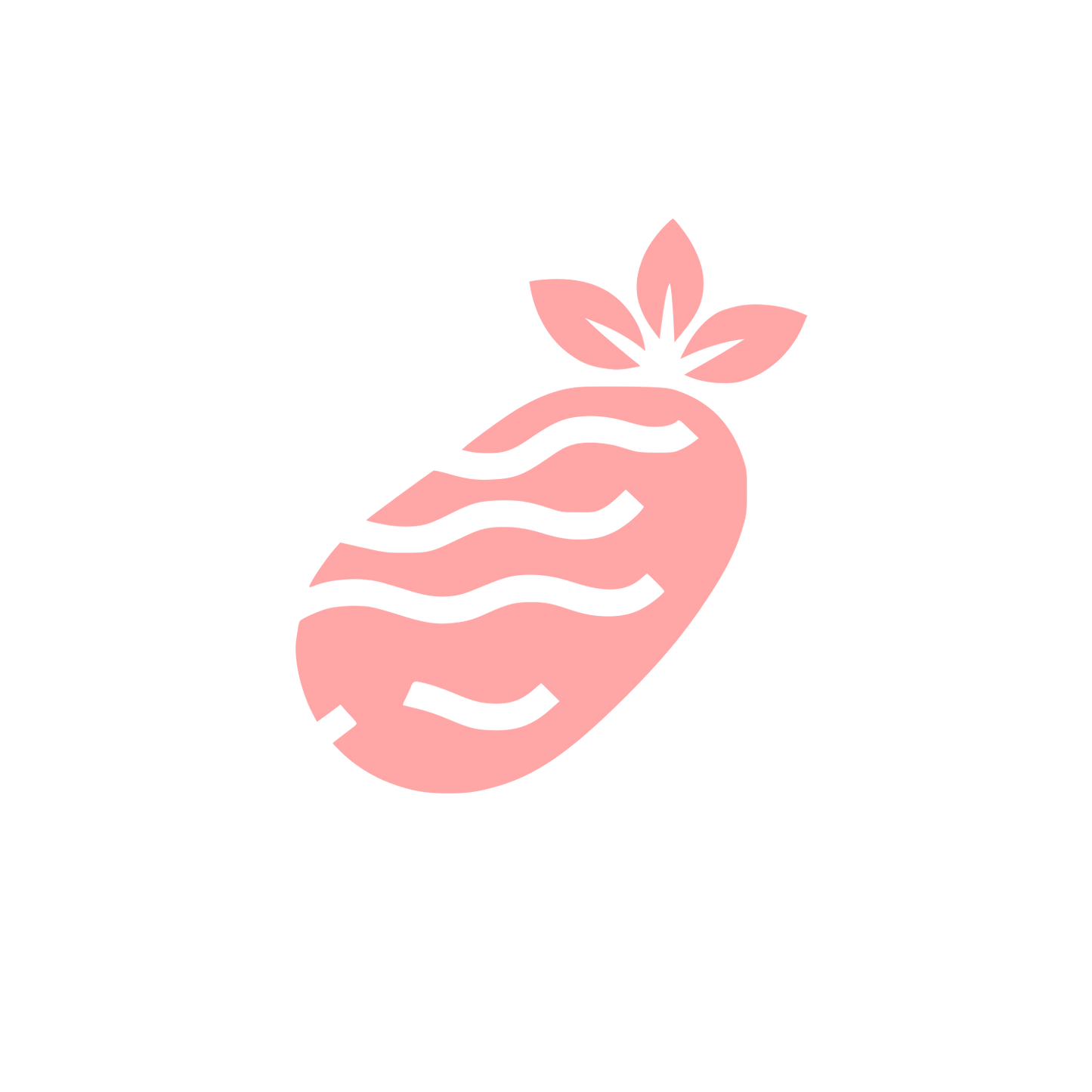 Black Pineapple Logo #ffa6a6