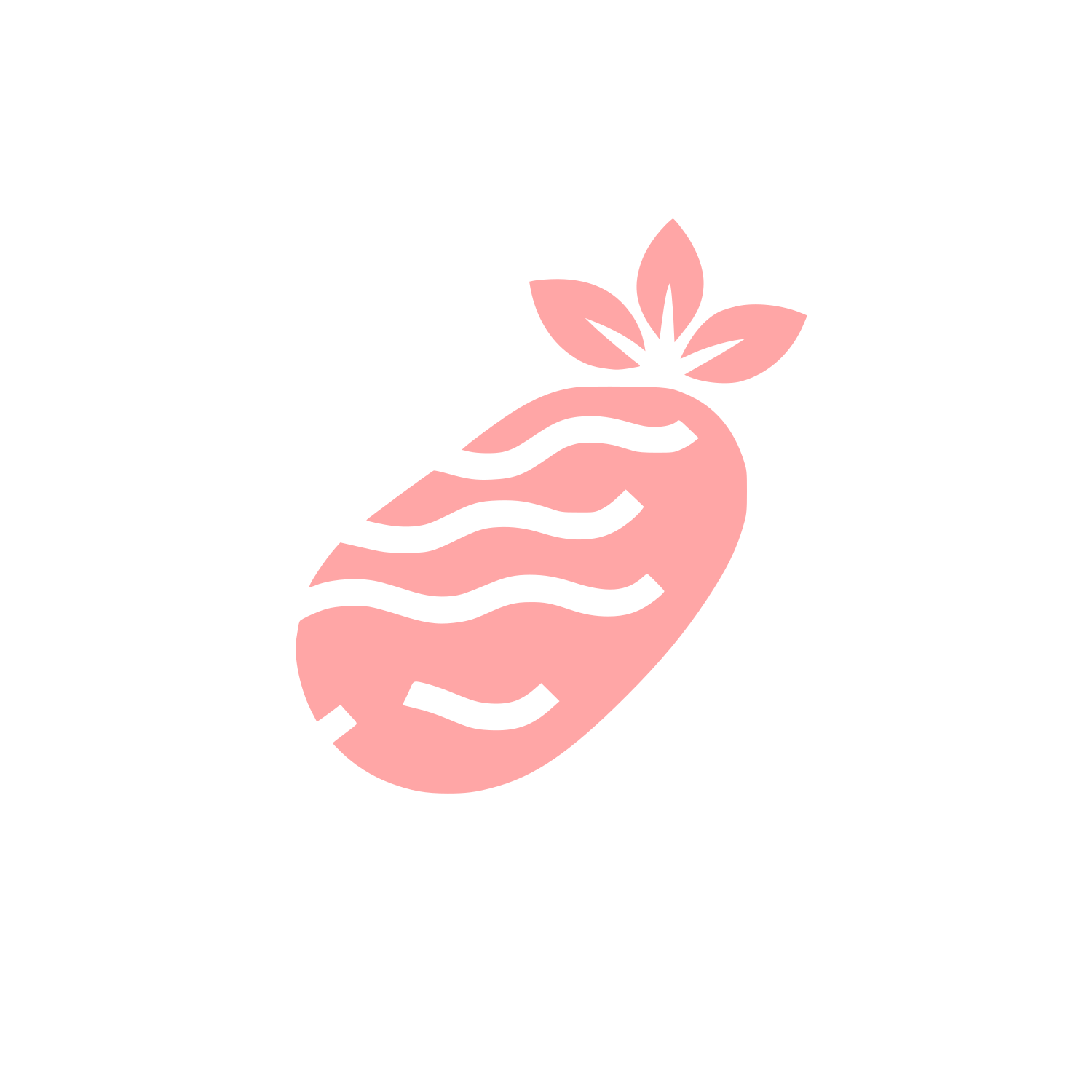Black Pineapple Logo #ffa6a6
