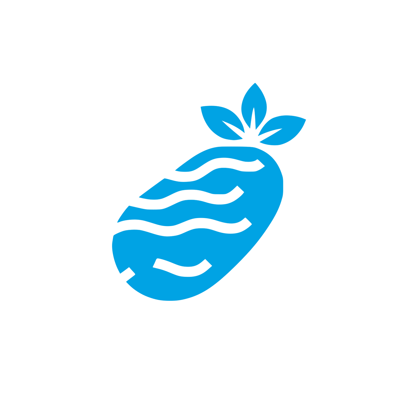 Black Pineapple Logo #00a3e4