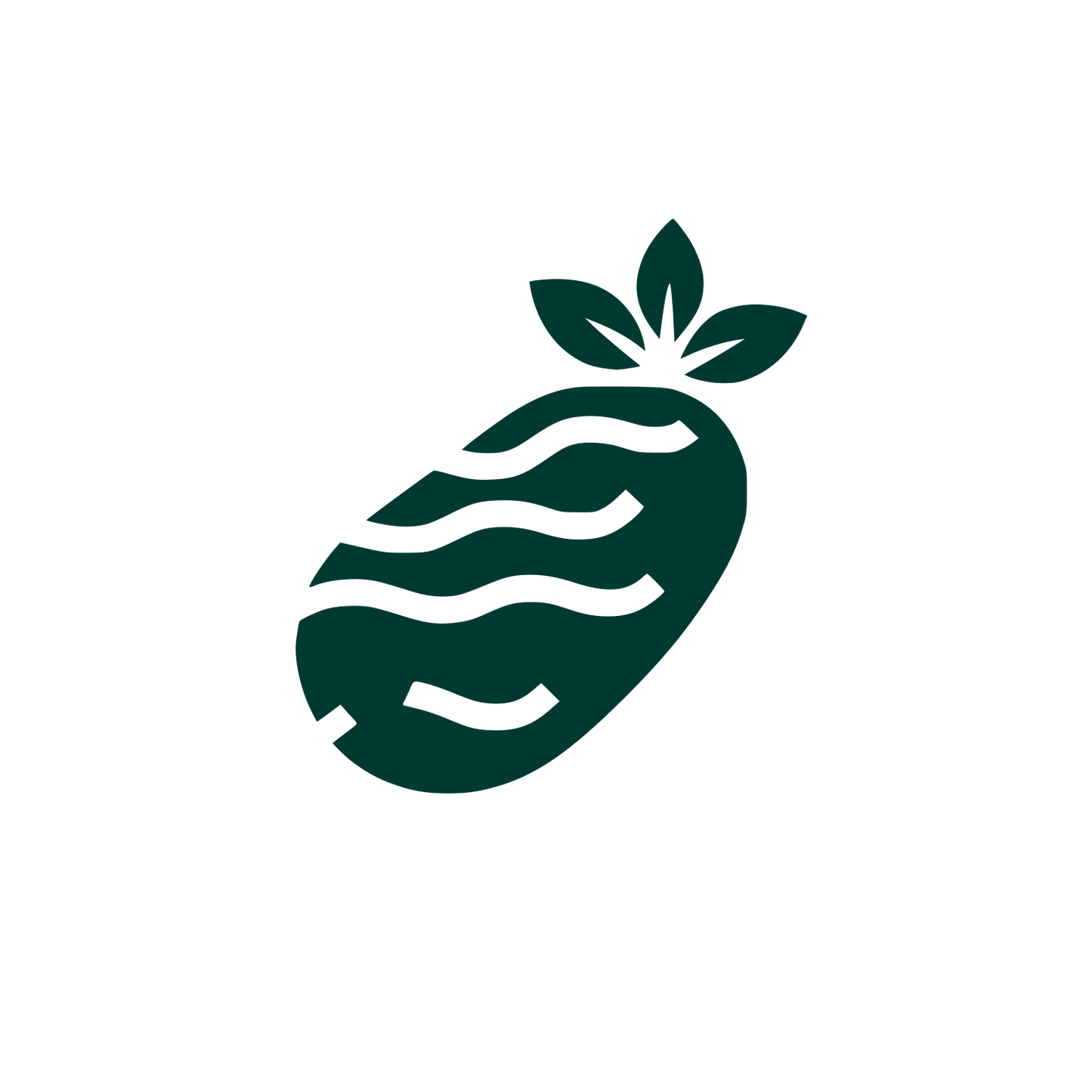 Black Pineapple Logo #003932