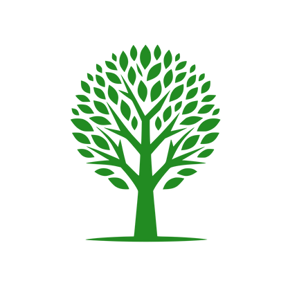 Round Tree Canopy Logo #228B22