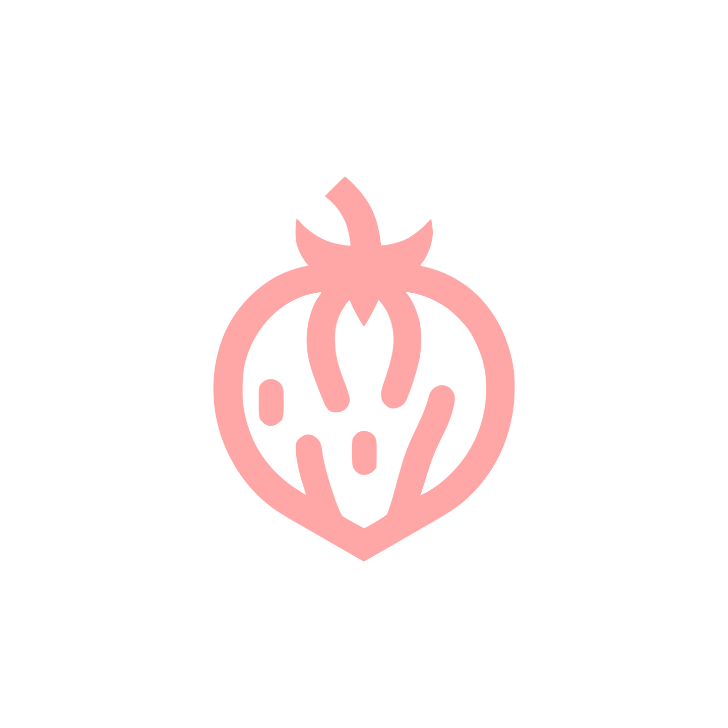 Logo of a Strawberry #ffa6a6
