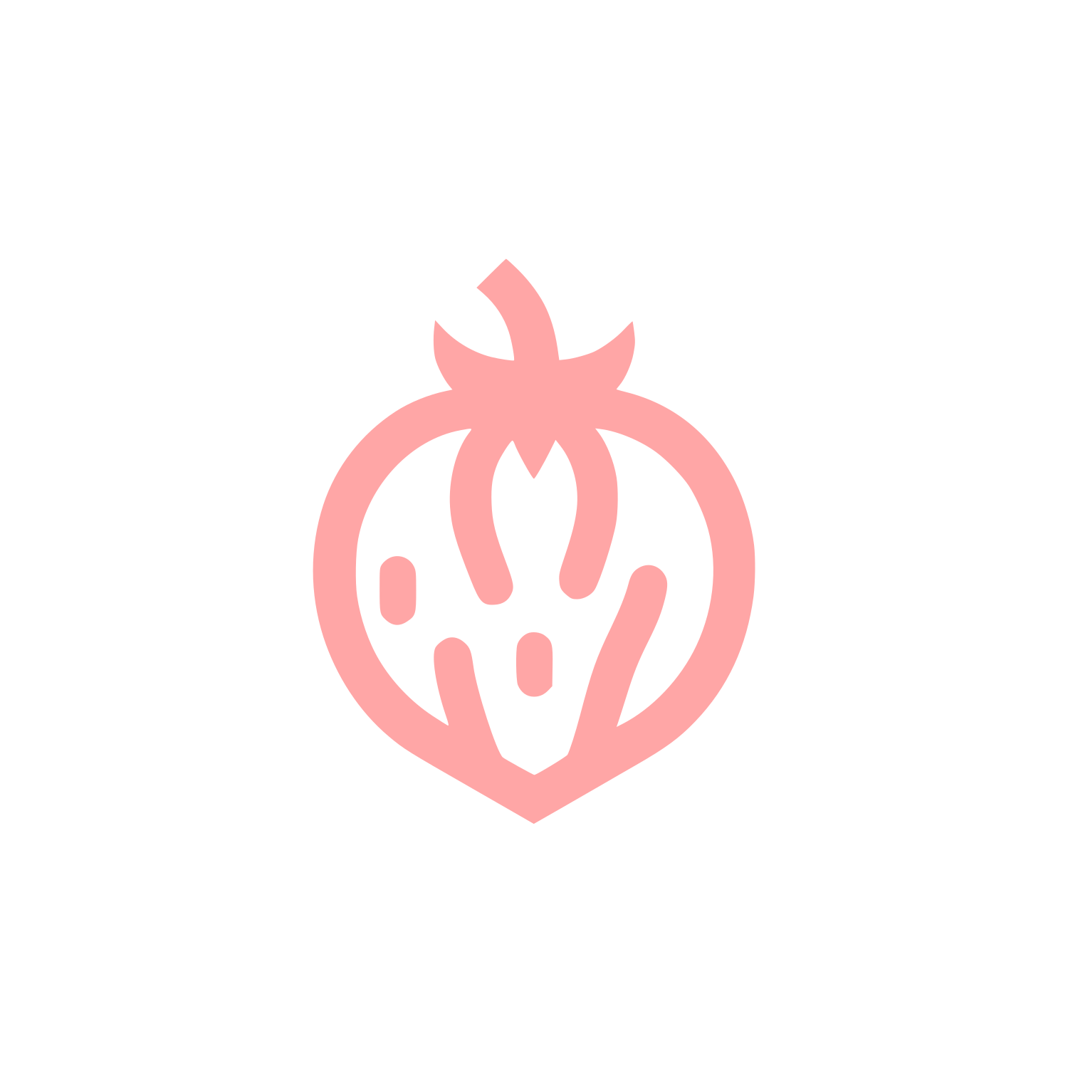 Logo of a Strawberry #ffa6a6