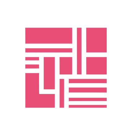 Grid Block Pattern Logo #E94E77