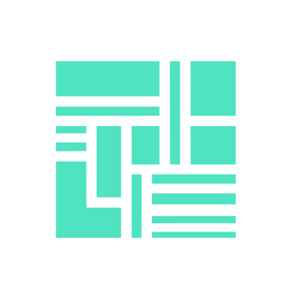 Grid Block Pattern Logo #50E3C2
