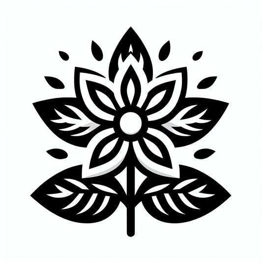 Symmetrical Flower Petal Logo