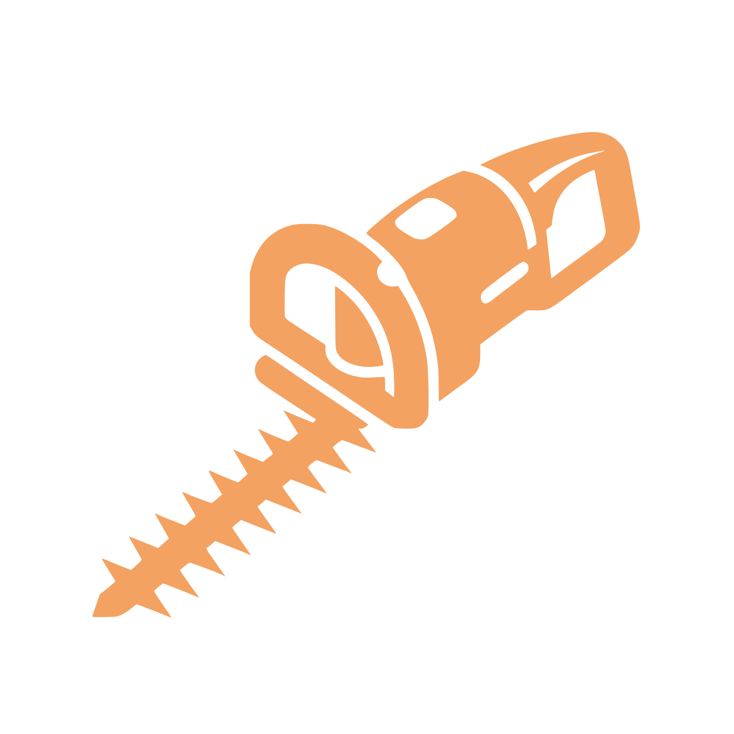 Drill Bit Logo #F4A261