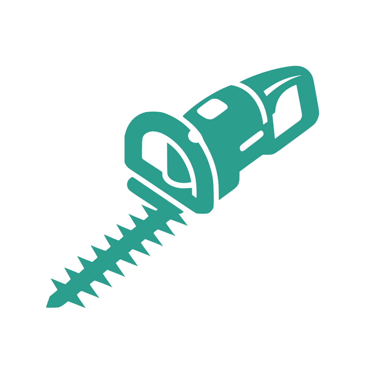 Drill Bit Logo #2A9D8F