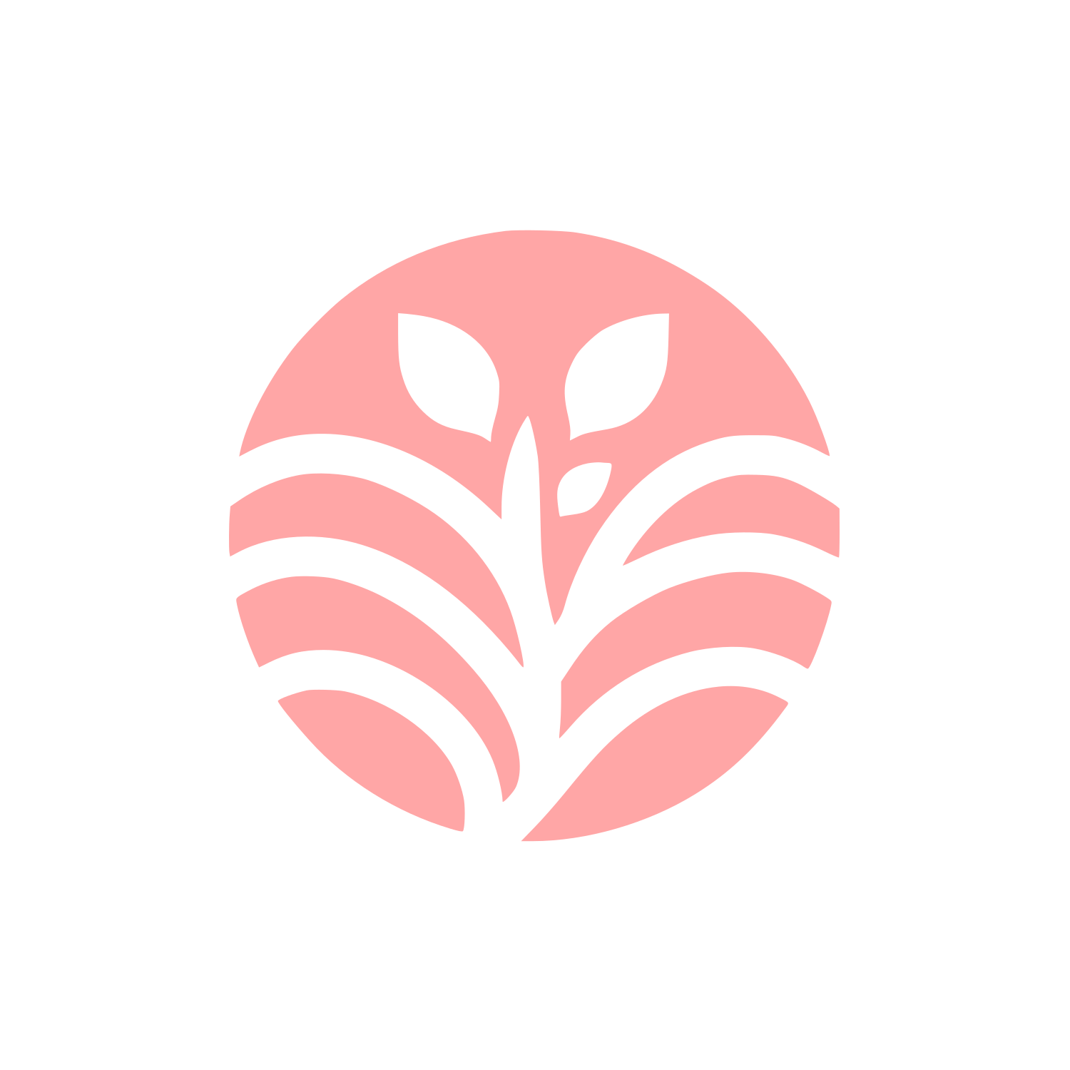 Watercress Agriculture Logo #ffa6a6
