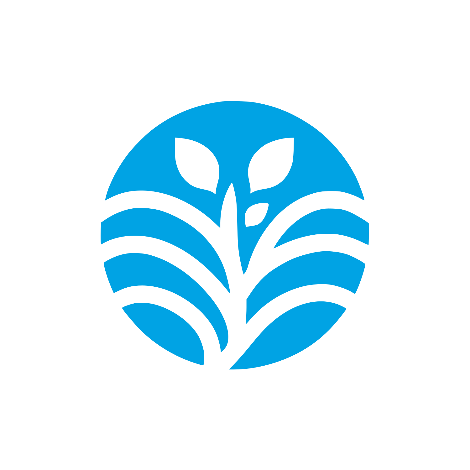 Watercress Agriculture Logo #00a3e4