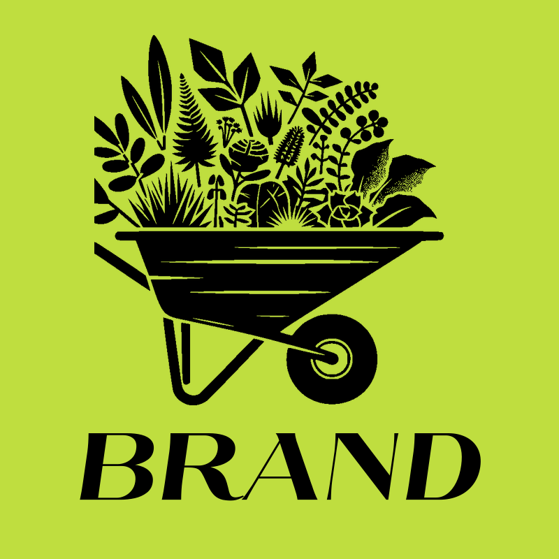 Wheelbarrow with Plants Logo preview
