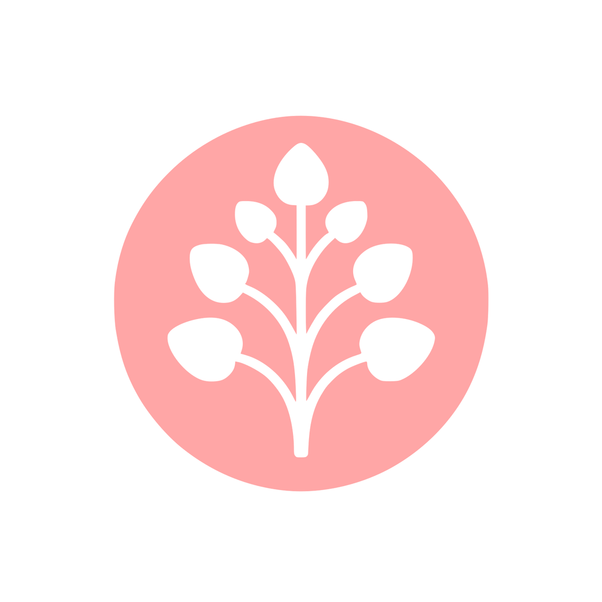 Plant Themed Logo #ffa6a6