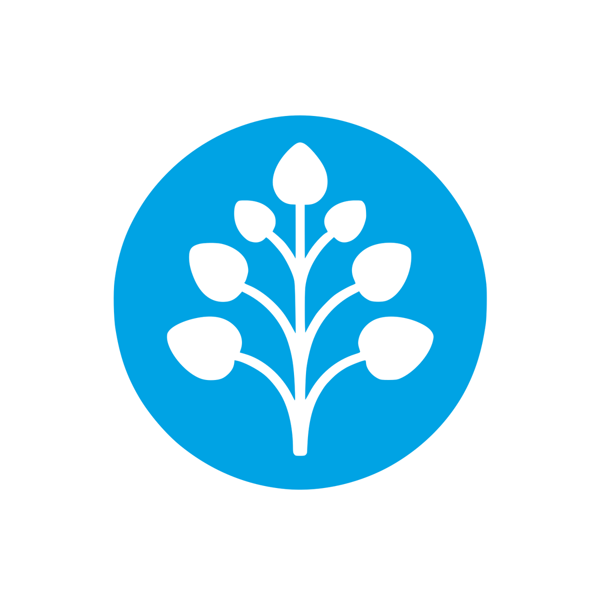 Plant Themed Logo #00a3e4