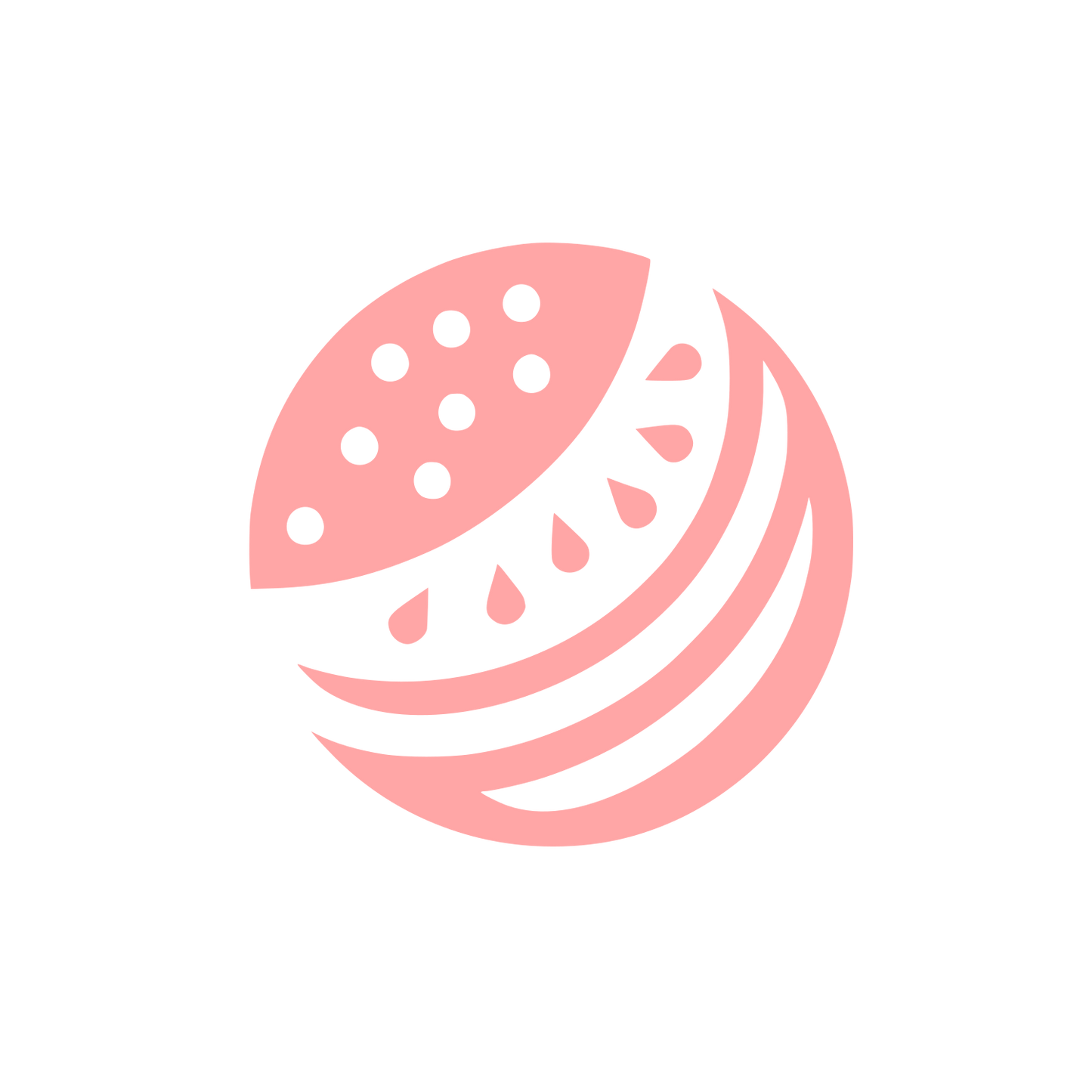 Logo Featuring Watermelon Slice #ffa6a6