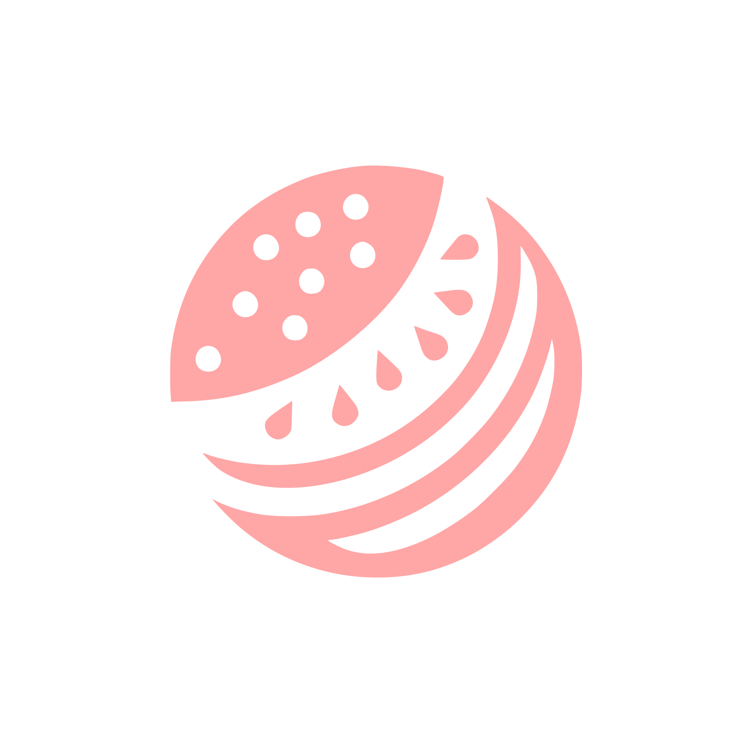 Logo Featuring Watermelon Slice #ffa6a6