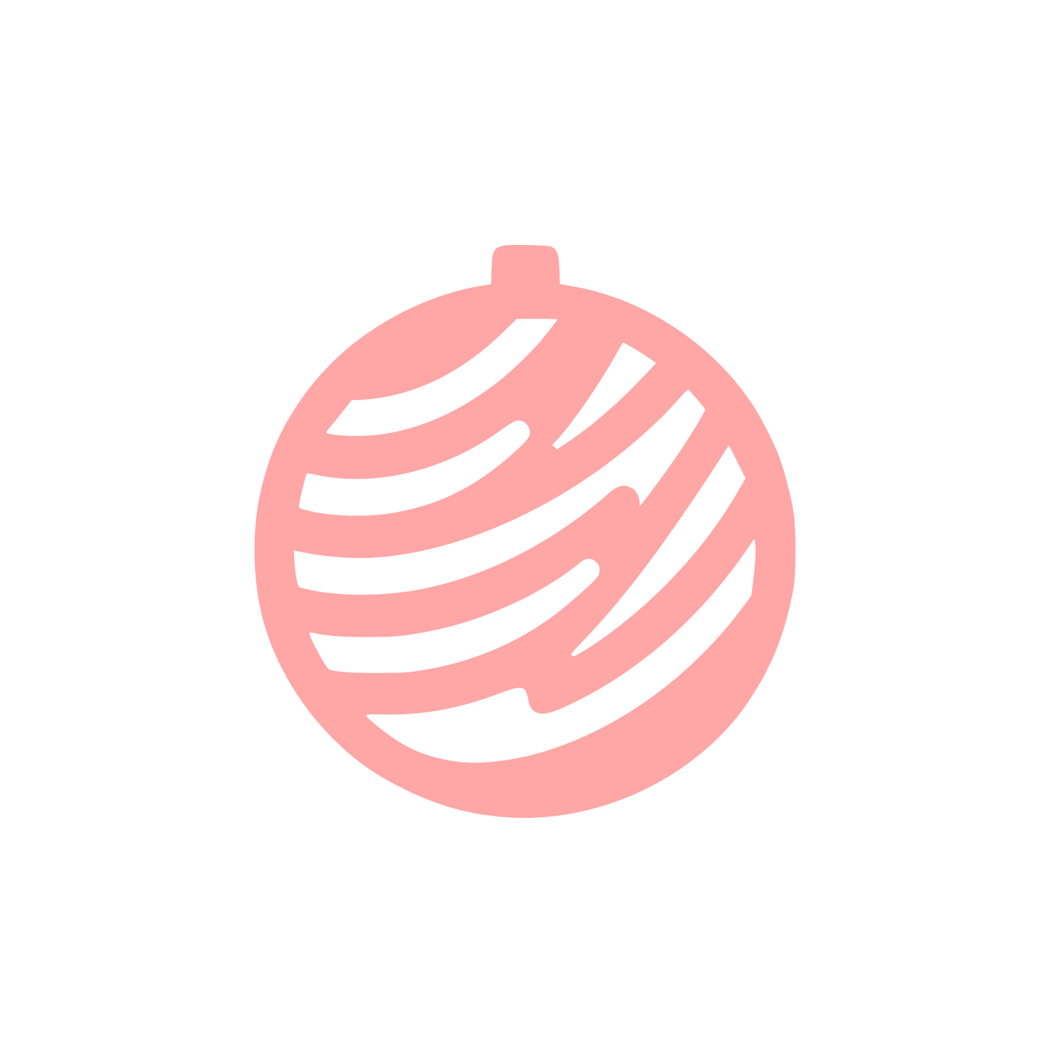 Stylized Yarn Logo #ffa6a6