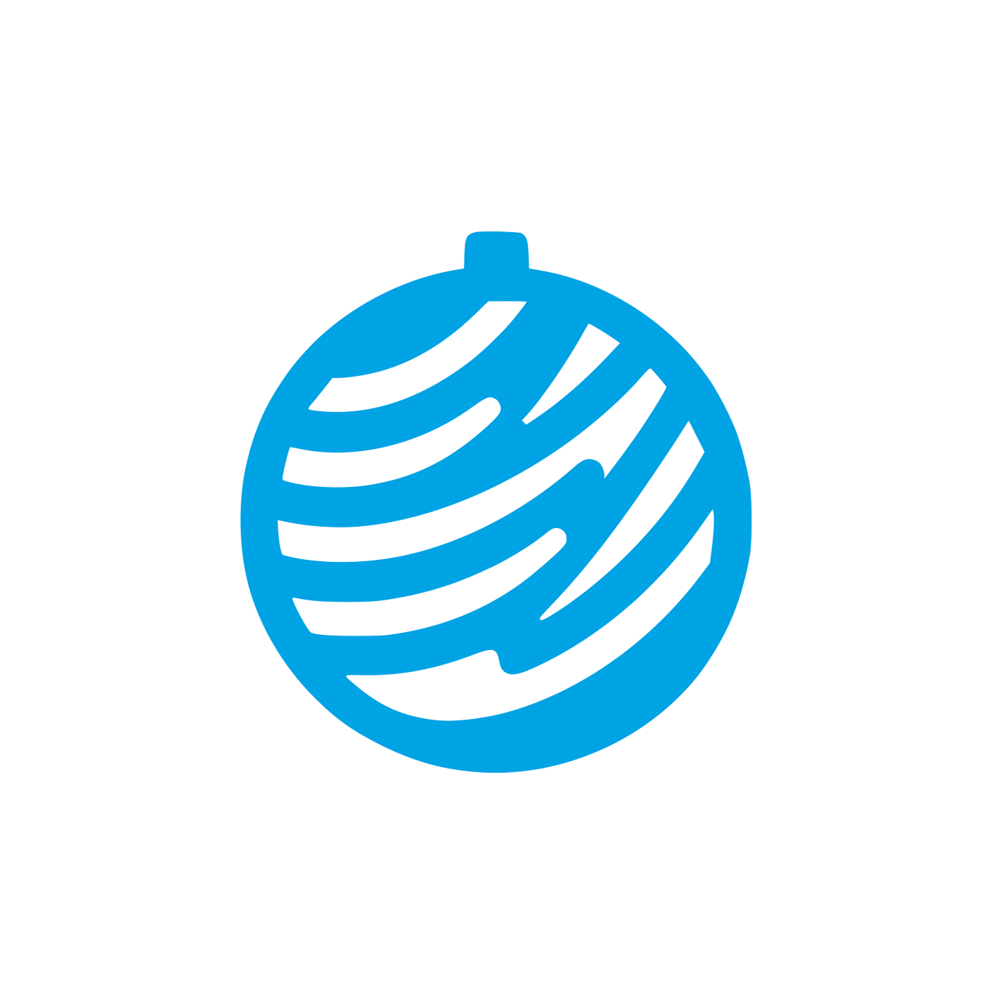 Stylized Yarn Logo #00a3e4