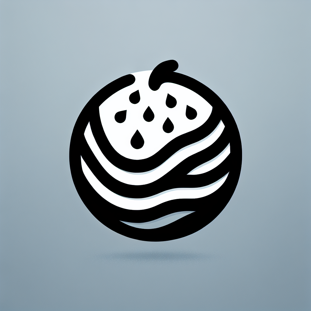 Logo with Water Droplets