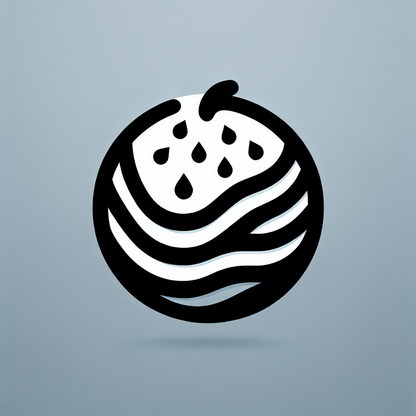 Logo with Water Droplets