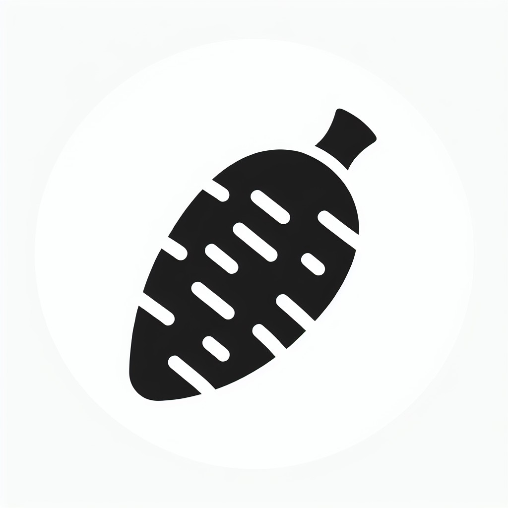 Logo with Leaf Shape