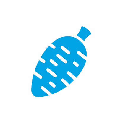 Logo with Leaf Shape #00a3e4