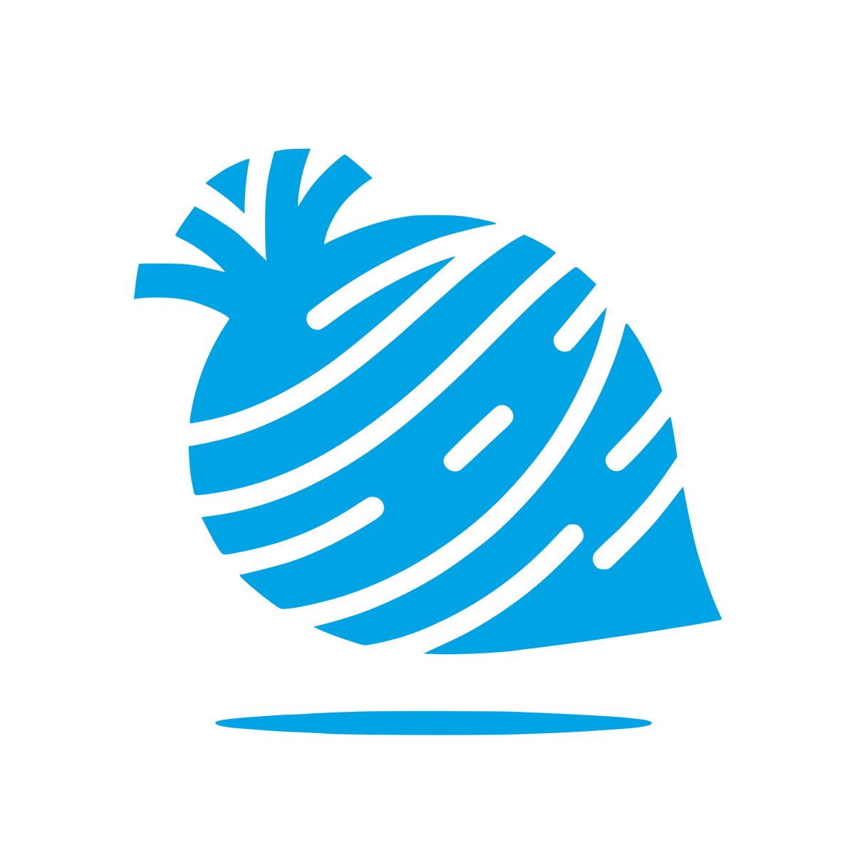 Logo with Yarn Design #00a3e4