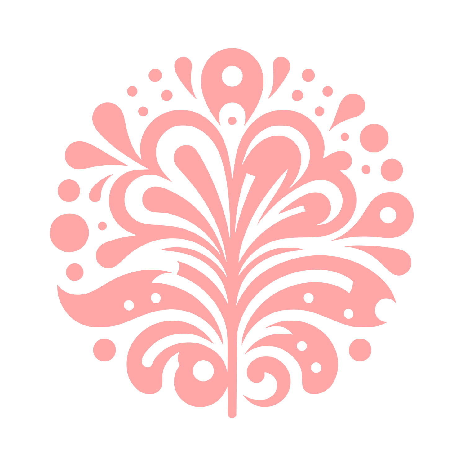Bouquet Floral Logo #ffa6a6
