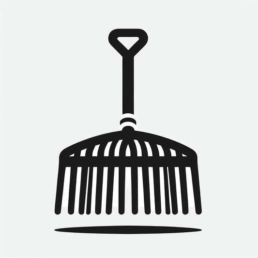 Leaf Rake Tool Logo