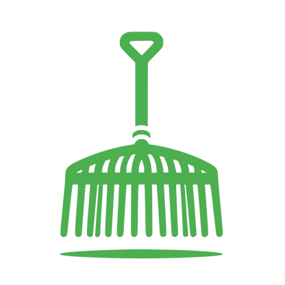 Leaf Rake Tool Logo #4CAF50