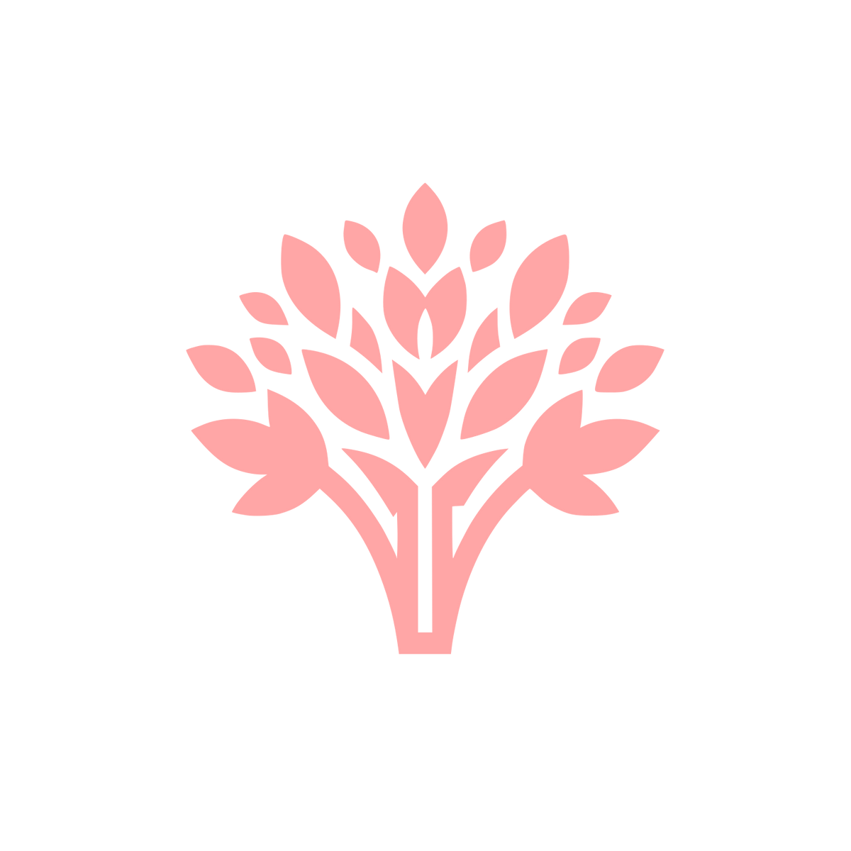 Elegant Tree Logo #ffa6a6
