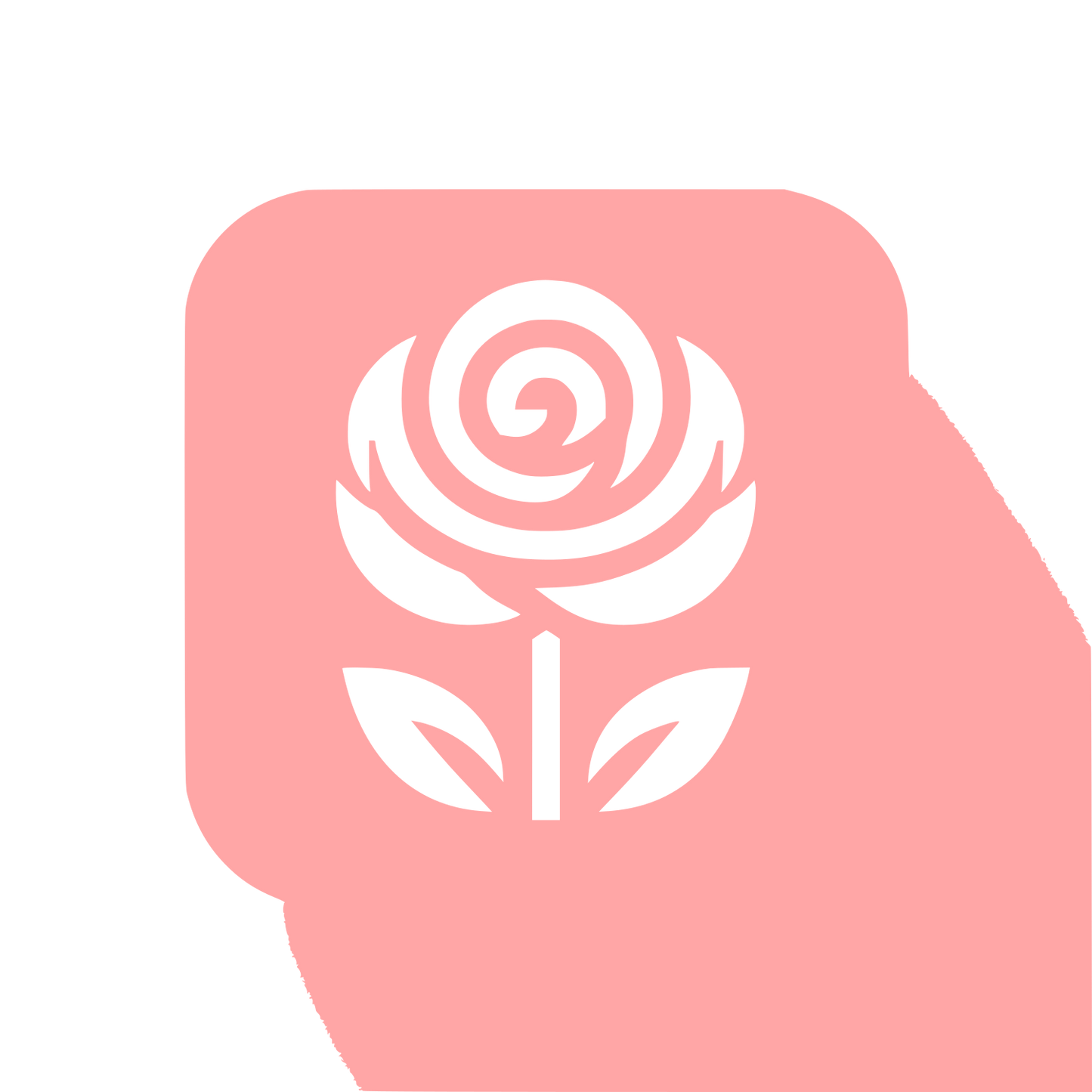 Rose Logo Design #ffa6a6