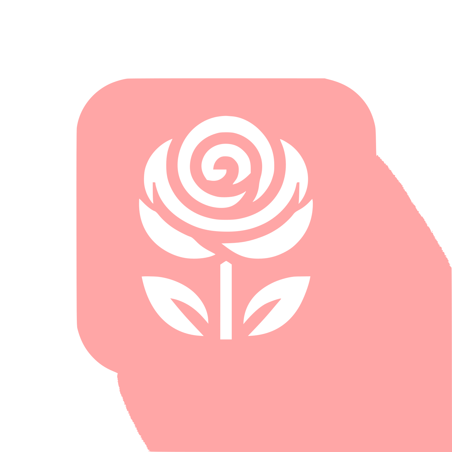 Rose Logo Design #ffa6a6