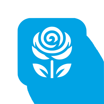 Rose Logo Design #00a3e4