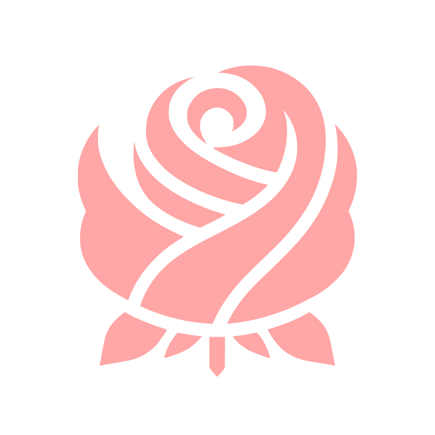 Rose Logo Design #ffa6a6