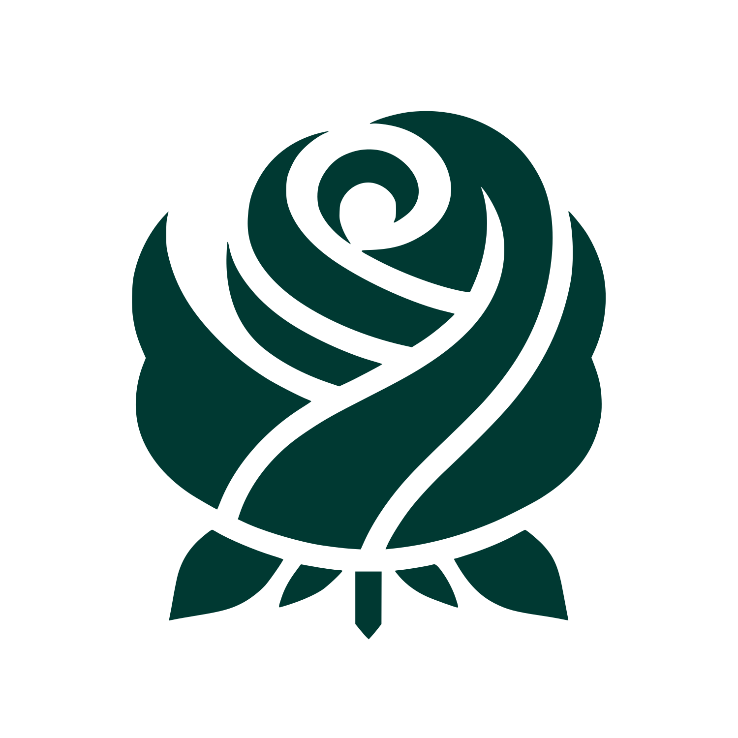 Rose Logo Design #003932