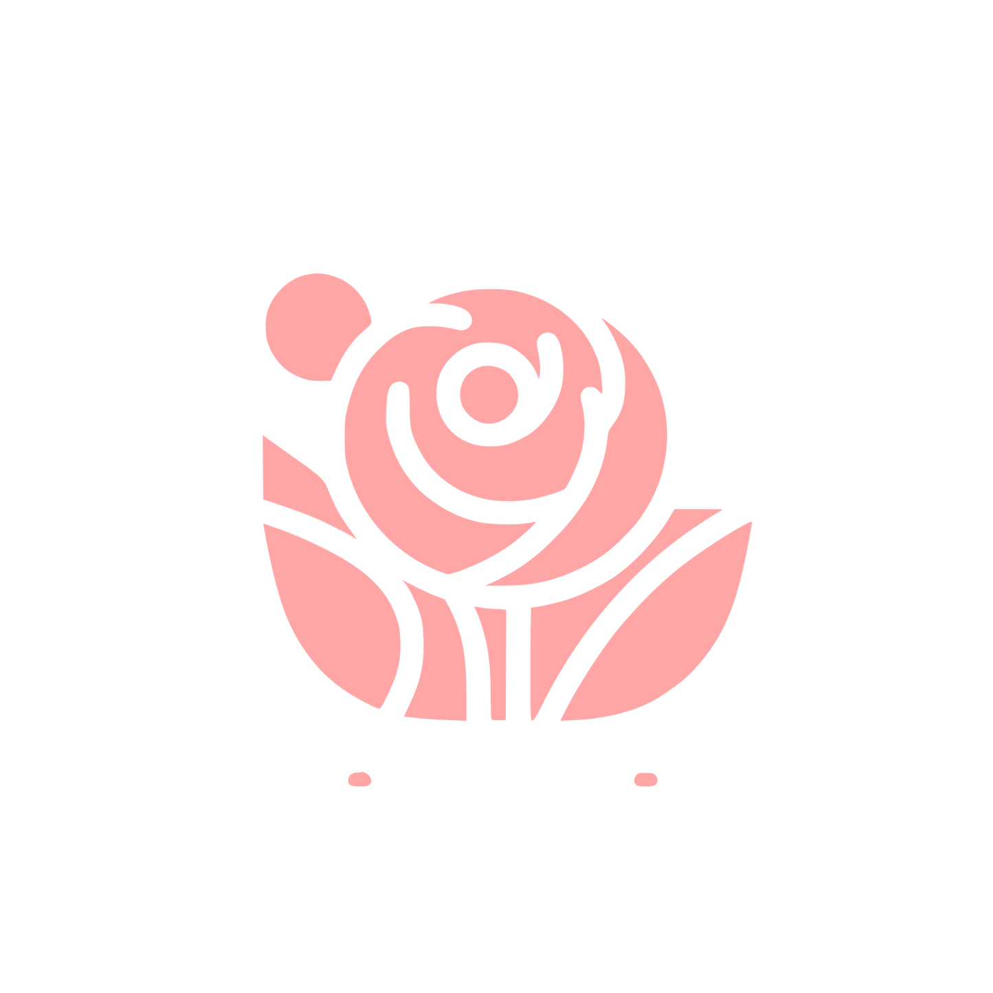 Flower Logo Design #ffa6a6