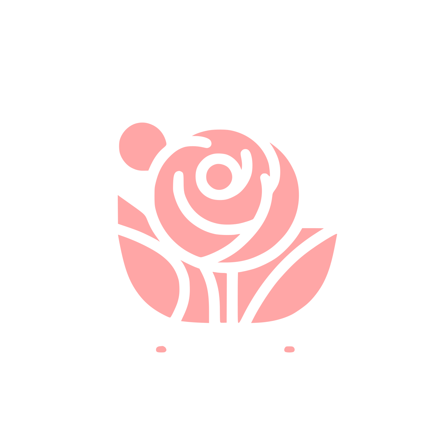 Flower Logo Design #ffa6a6