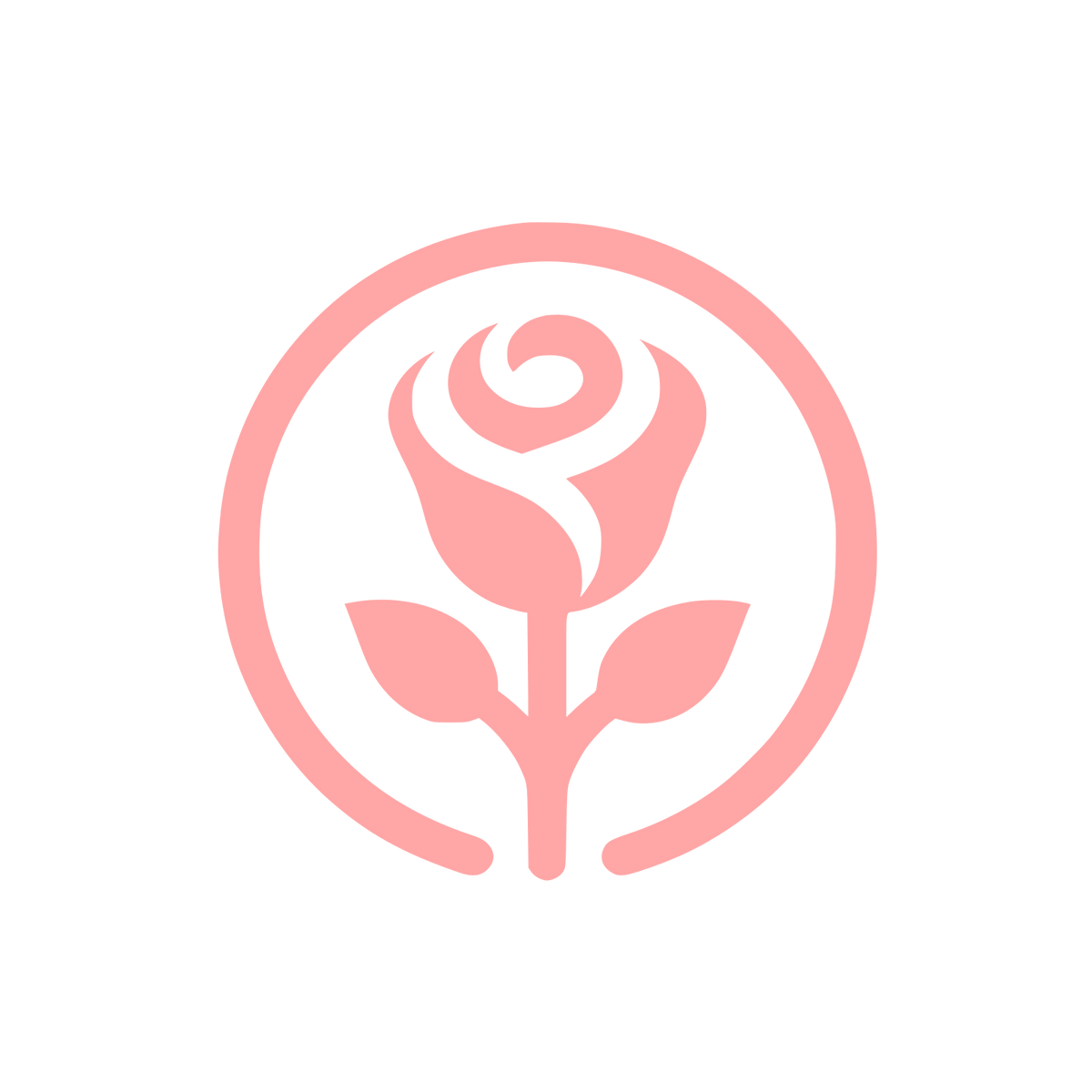 Rose Logo Design #ffa6a6