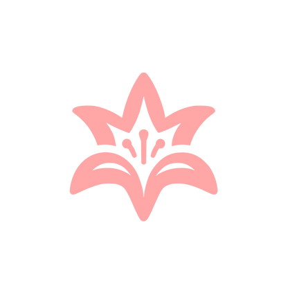 Lily Flower Logo #ffa6a6