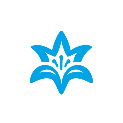 Lily Flower Logo #00a3e4