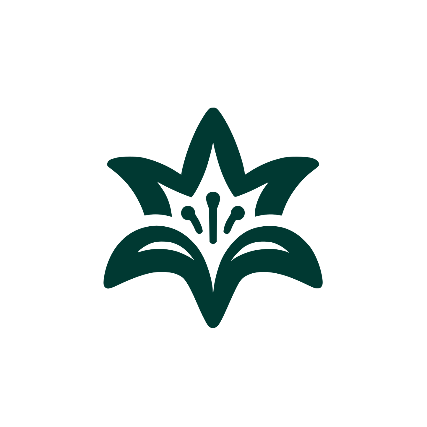 Lily Flower Logo #003932