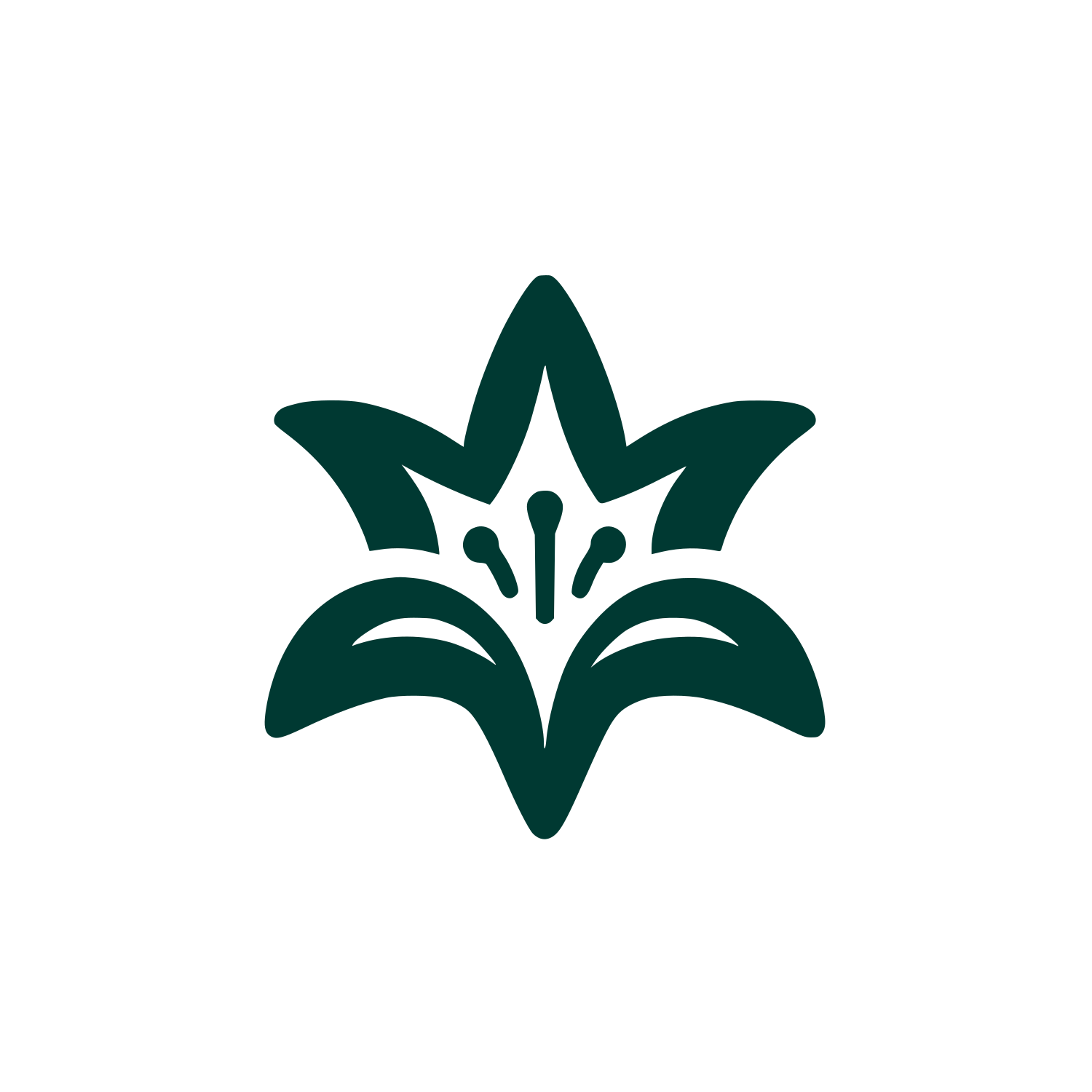 Lily Flower Logo #003932