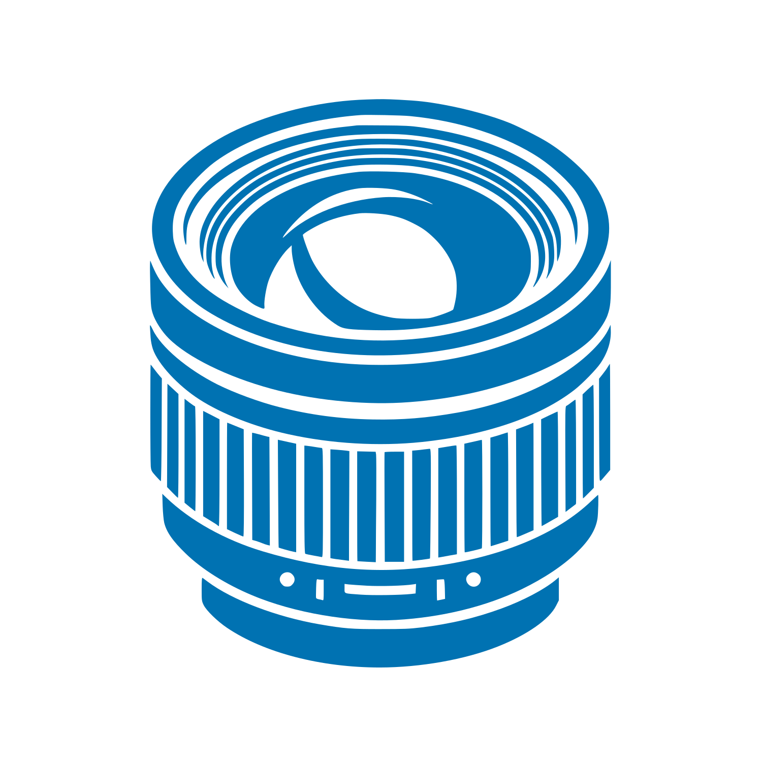 Camera Lens Rings Logo #0072B2