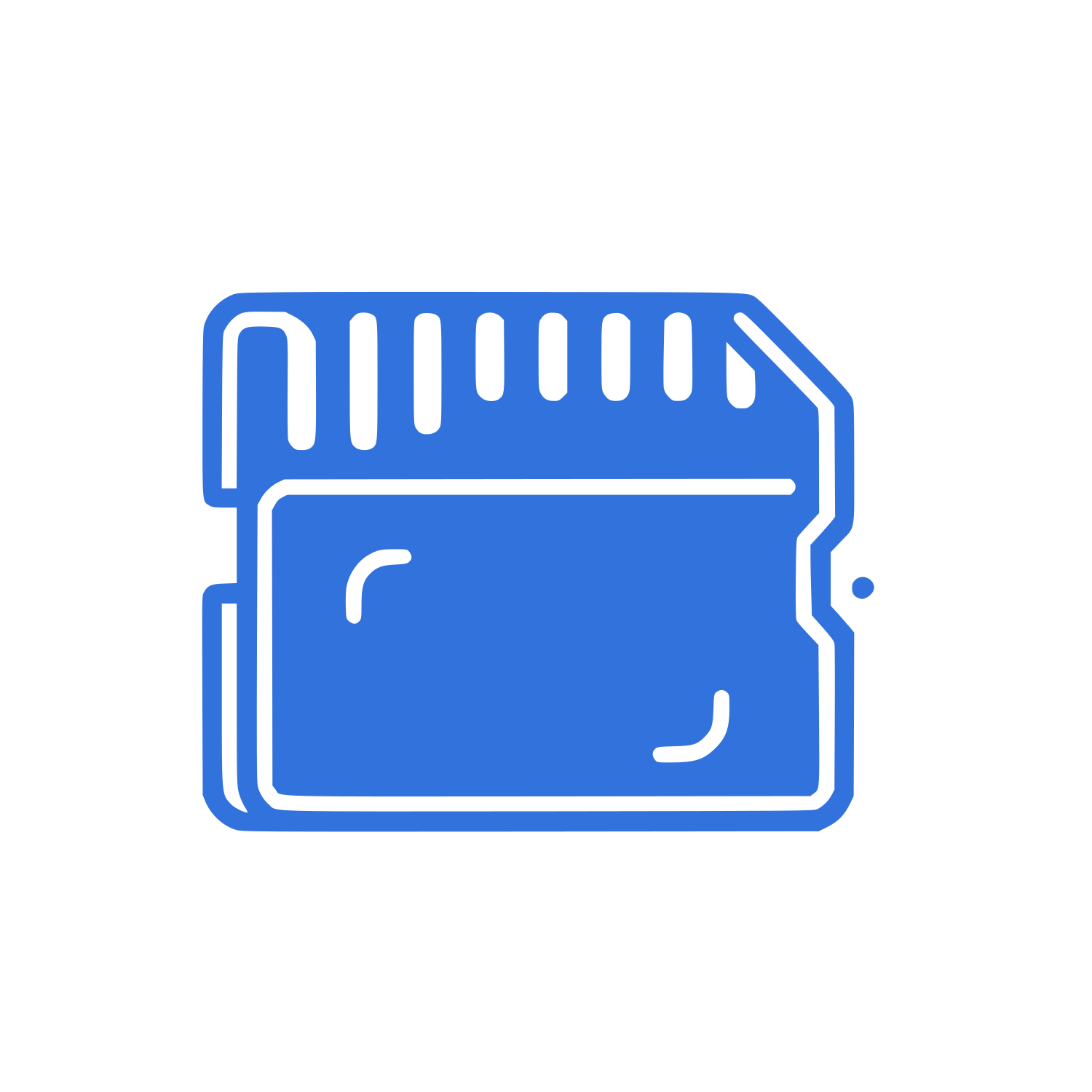 Data Chip Logo #3272DC