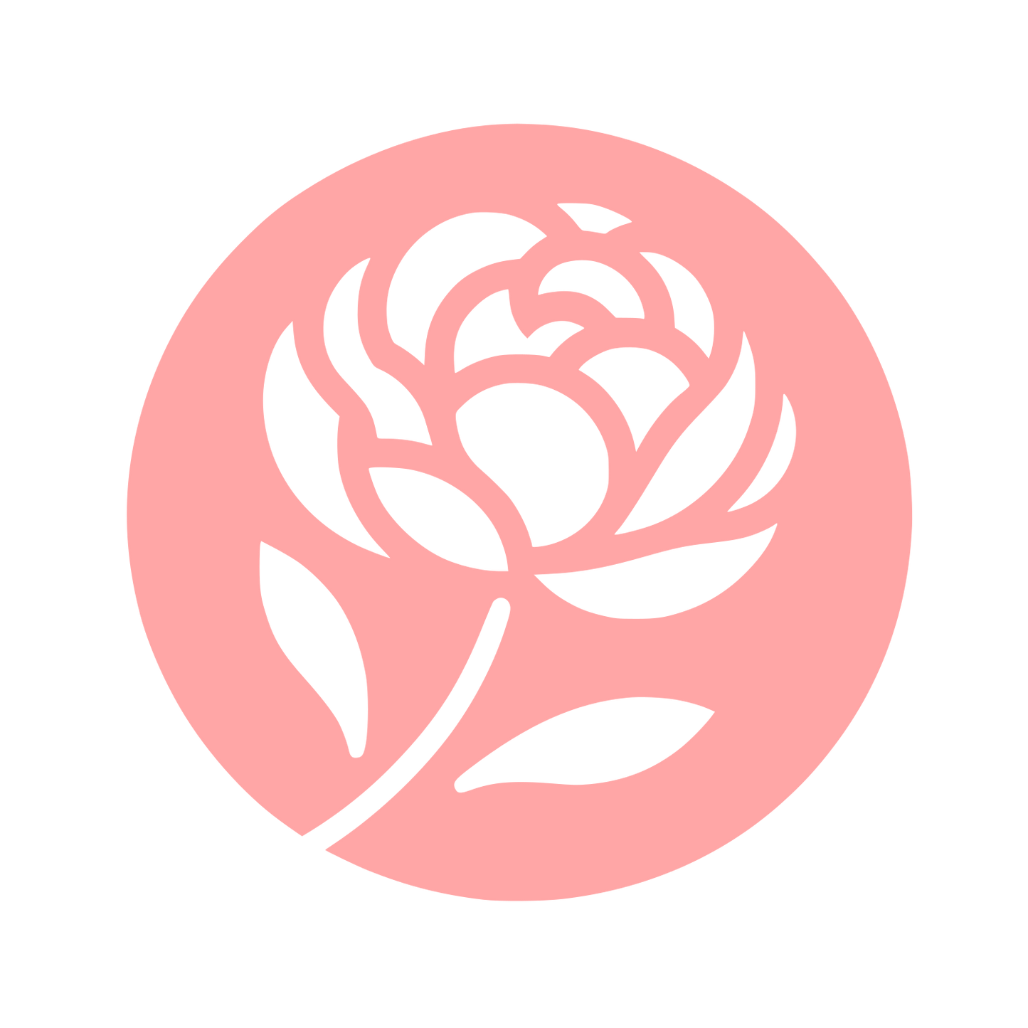 Rose Flower Logo #ffa6a6