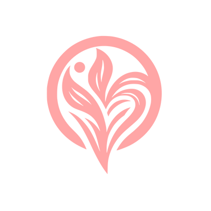 Iris Flower Logo #ffa6a6