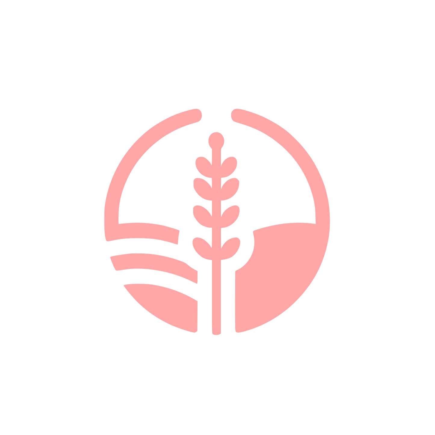 Lavender Flower Logo #ffa6a6