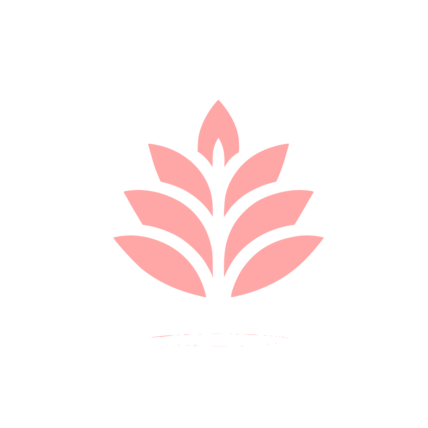 Lavender Leaf Logo #ffa6a6