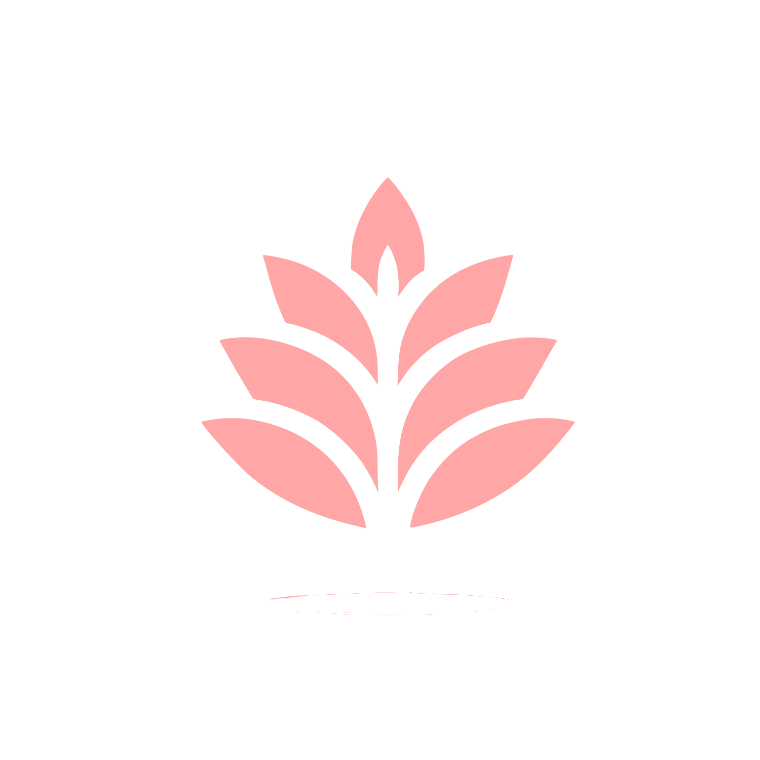 Lavender Leaf Logo #ffa6a6
