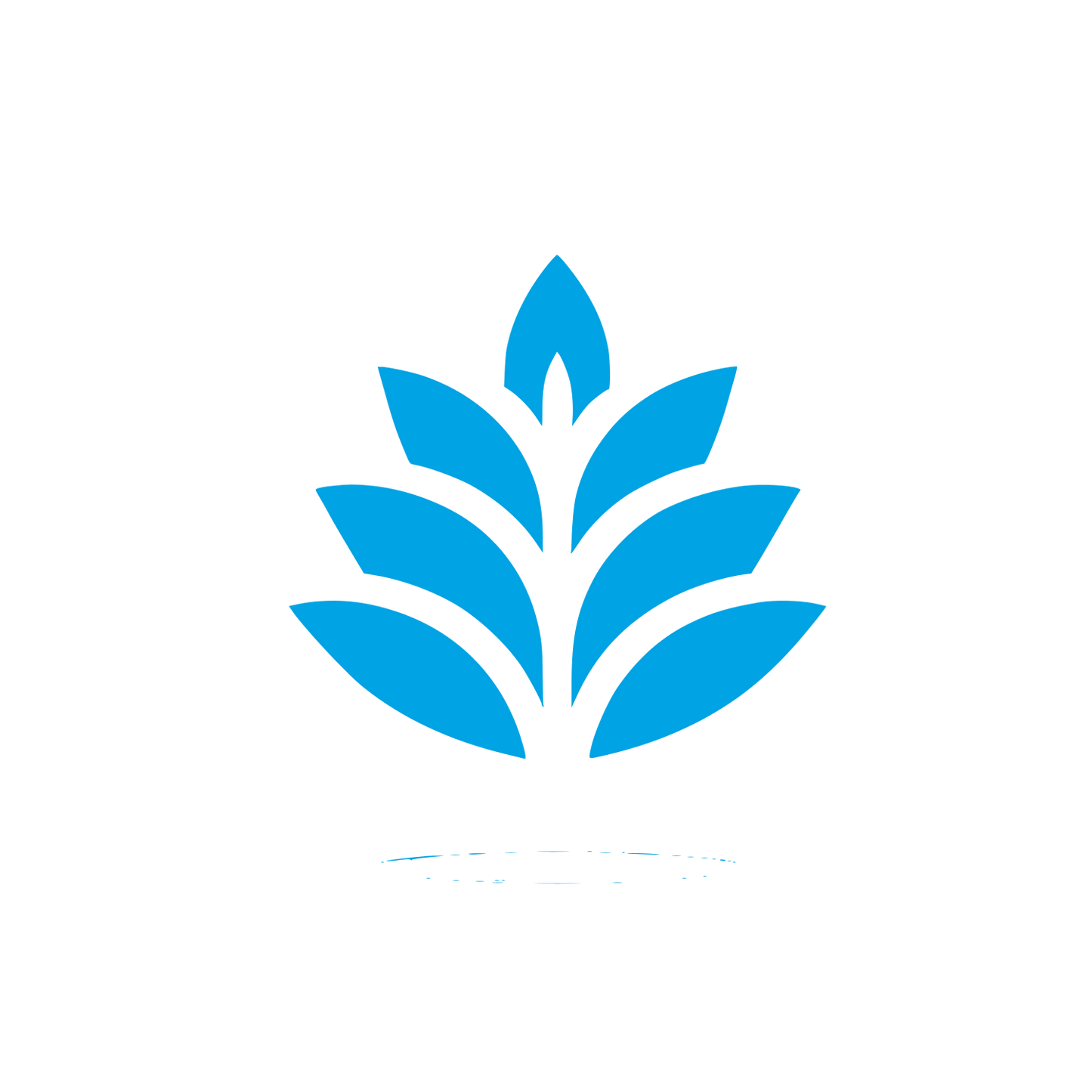 Lavender Leaf Logo #00a3e4